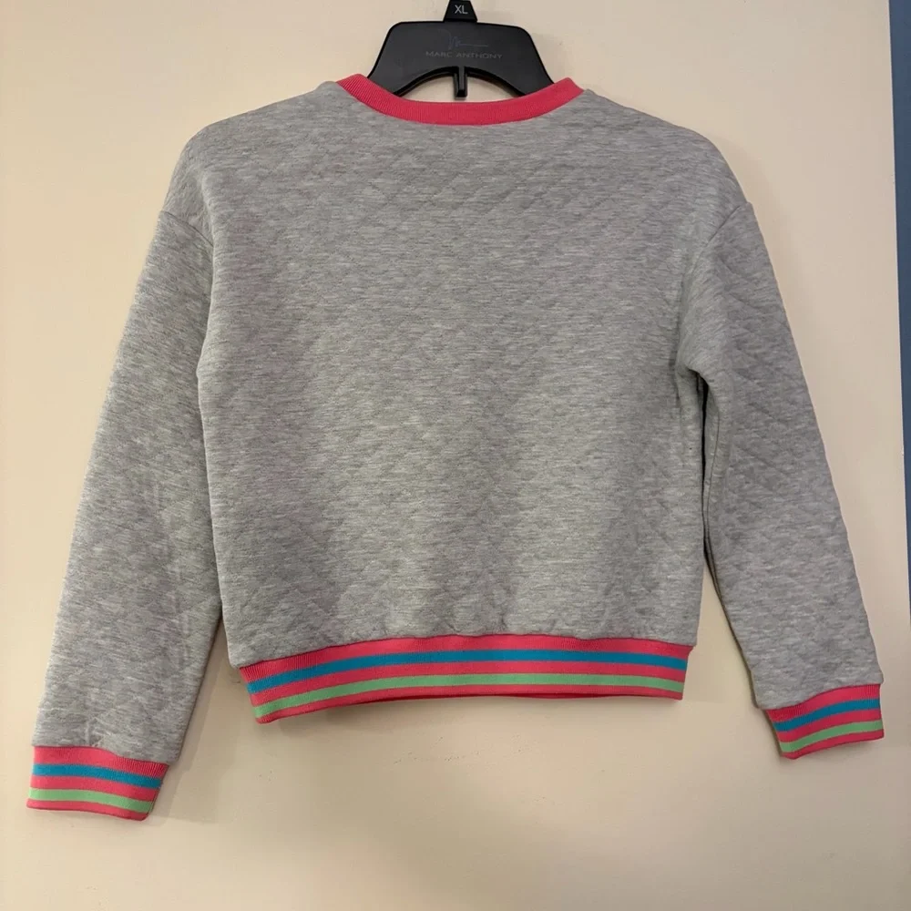 3 for‎ $25! NWT Self Esteem Girls’ Gray Sweater with Pink Accents, M (10-12)